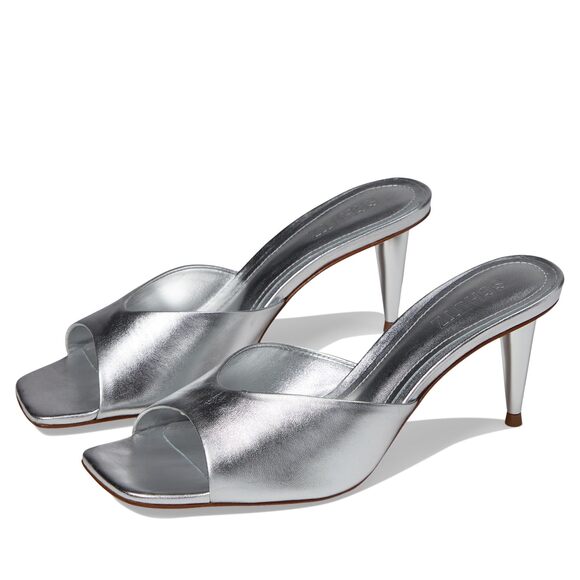 Schutz Womens Dethalia Pin Heel Prata 6.5 M